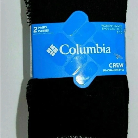 NEW 2 PAIRS Columbia SOFT COTTON CUSHION Socks PINK GREY BLACK shoe: 4-10 - Picture 3 of 3